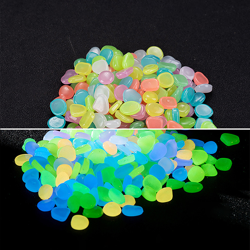 Aquarium Fish That Glow In The Dark - C 100 stuks tuindecoratie lichtgevende stenen
