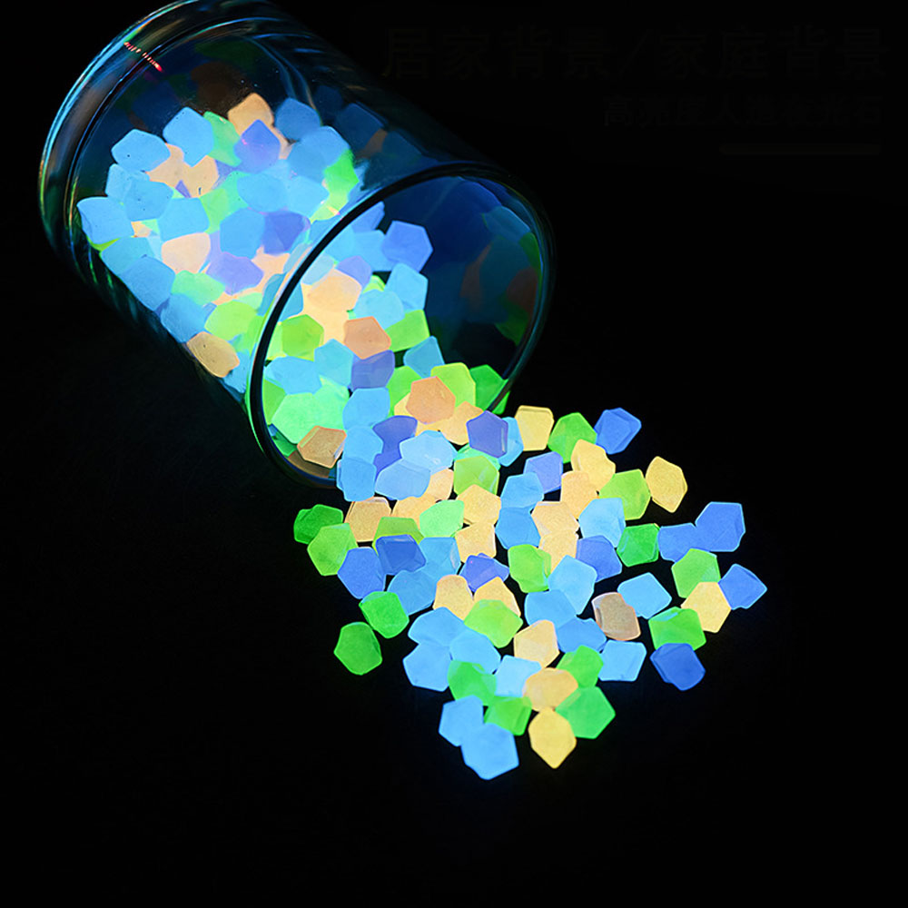 Aquarium Fish That Glow In The Dark - 100 stuks 14*11mm Donkere Kiezels Kiezels