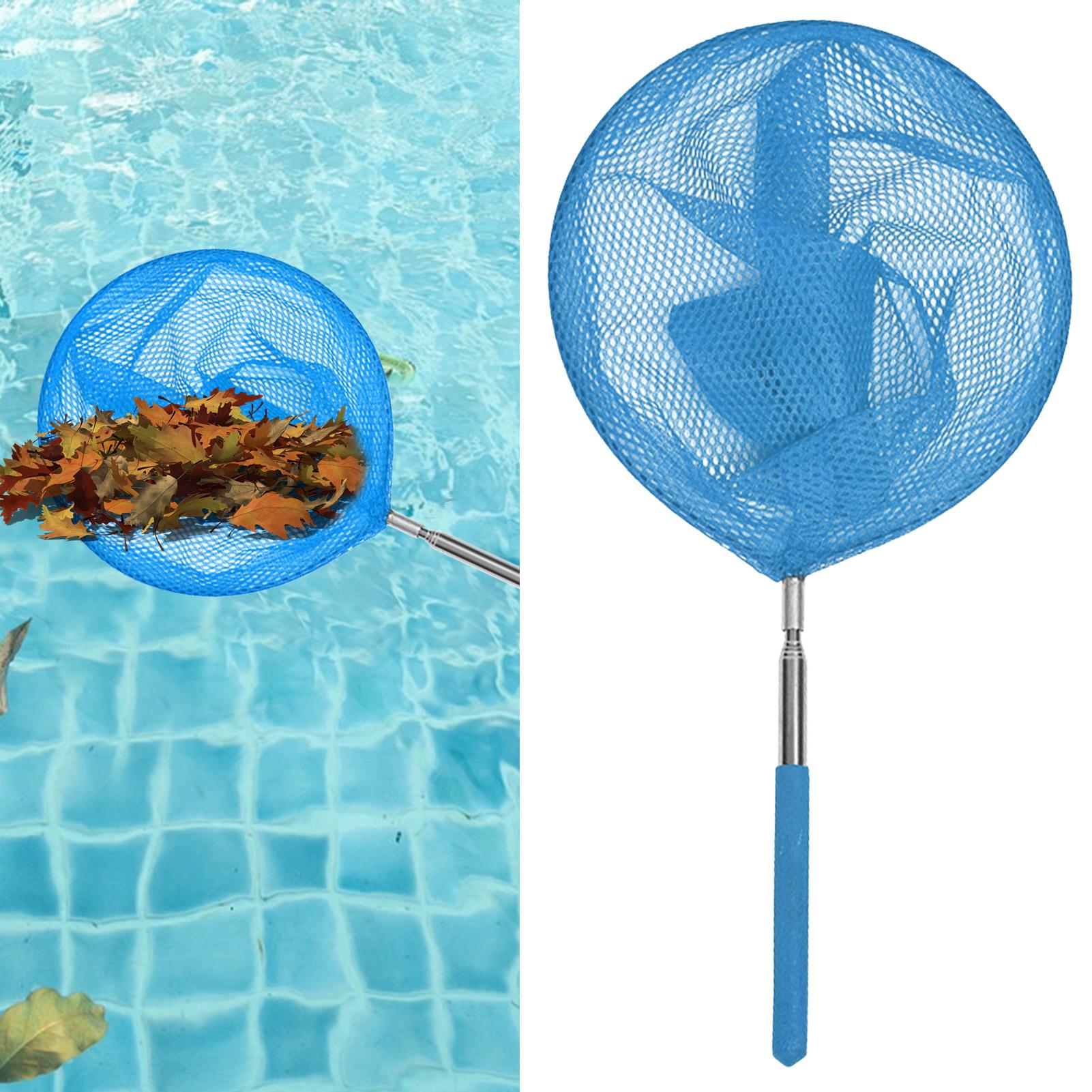 Aquarium Fish Fishing - Telescopisch zwembadreinigingsnet van roestvrij staal, kindervisnet,