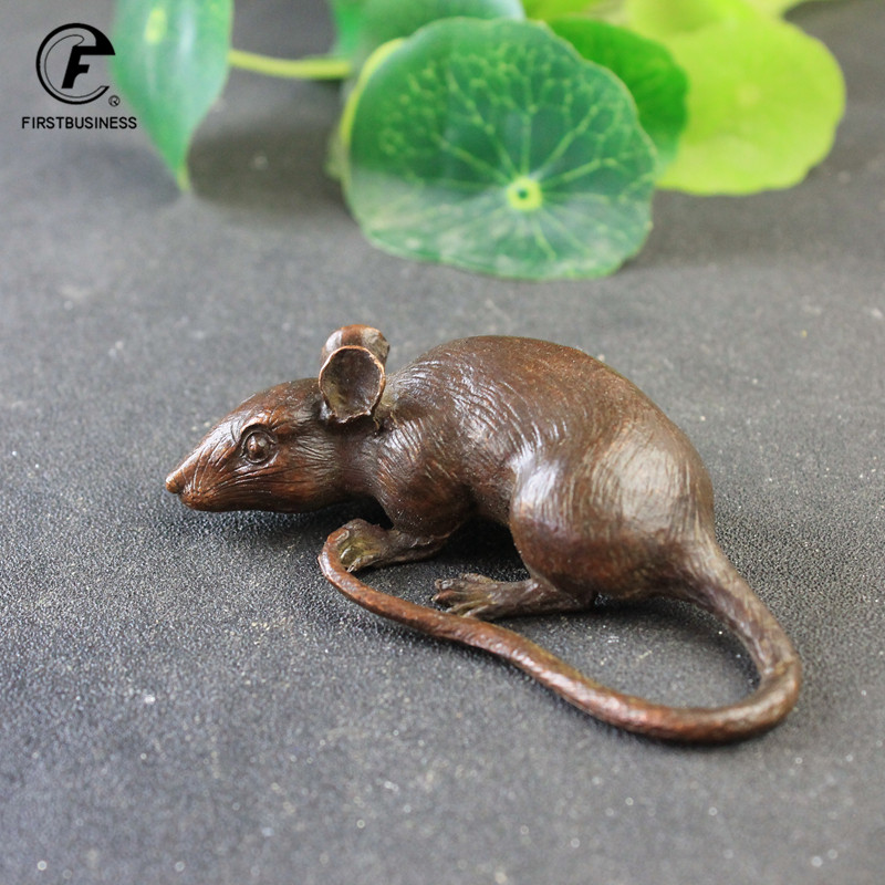 Aquarium Fish Cartoon - Zware Messing Grote Rat Muis Beeldjes