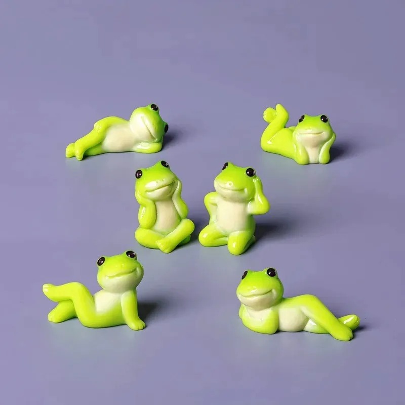 Aquarium Fish Cartoon - 6 stks Cartoon Mini Grappige Kikker