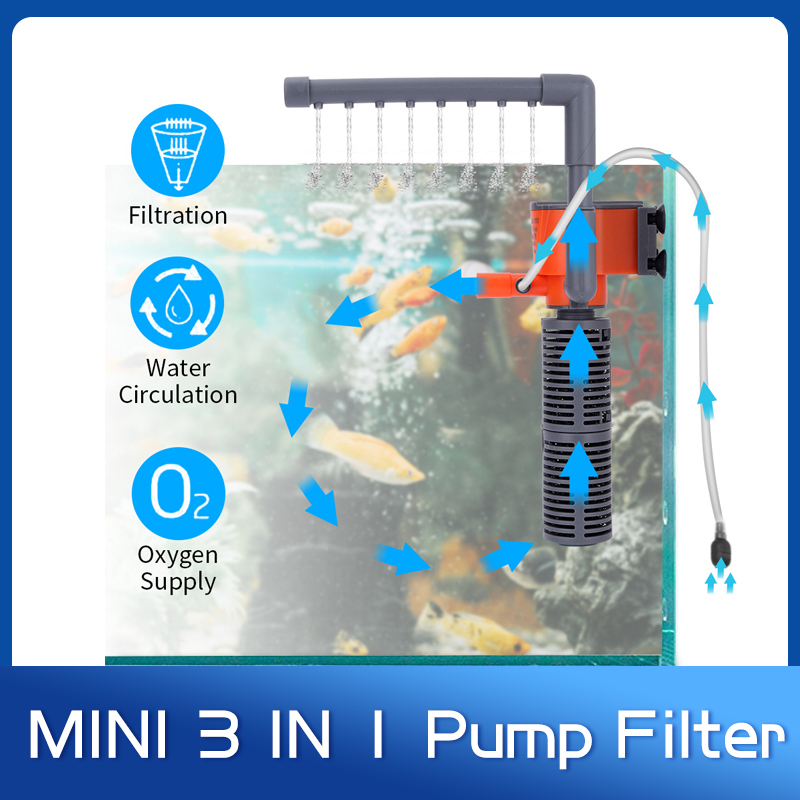 Aquarium Xilong - Xilong XL-666/777A Mini Pompen Zuurstof Filter
