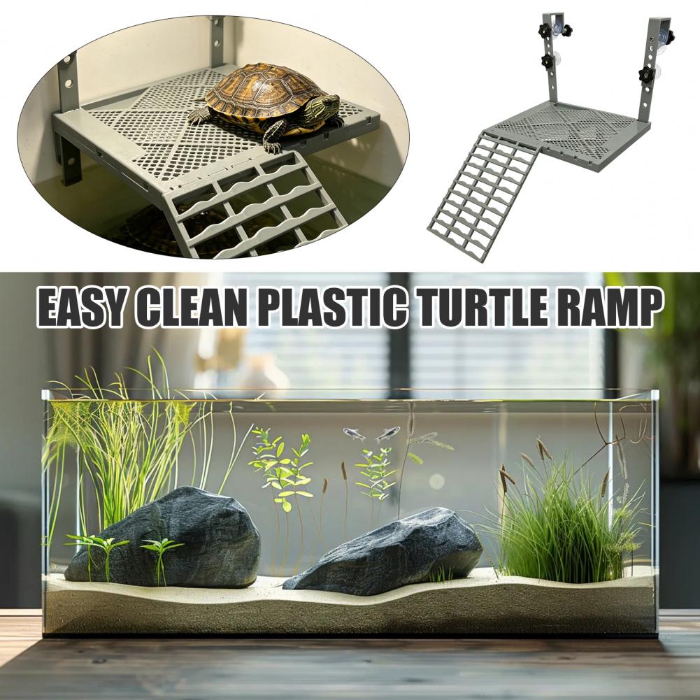 Aquarium Fish Fishing - Aquariumdecoratie, massief hangend platform voor schildpadden