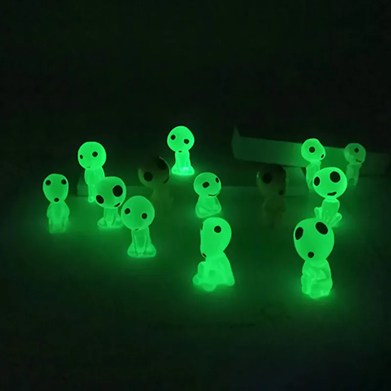 Aquarium Fish Fishing - Lichtgevende Elfen Minifiguren Aquariumdecoratie Kodama Glow-in-the-dark