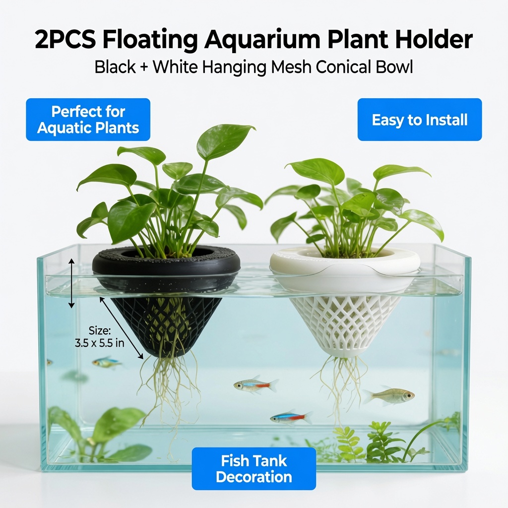2 stuks drijvende aquariumplan - Aquarium Fish Cartoon recensie en prijs