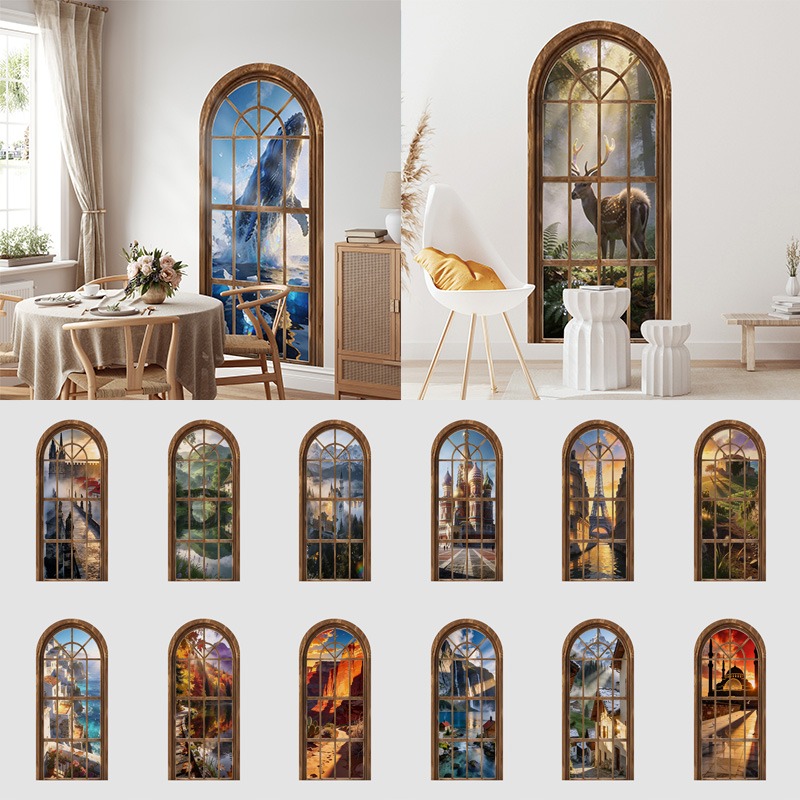80x180cm 3D Fake Arch Window W - Background Film 3D recensie en prijs