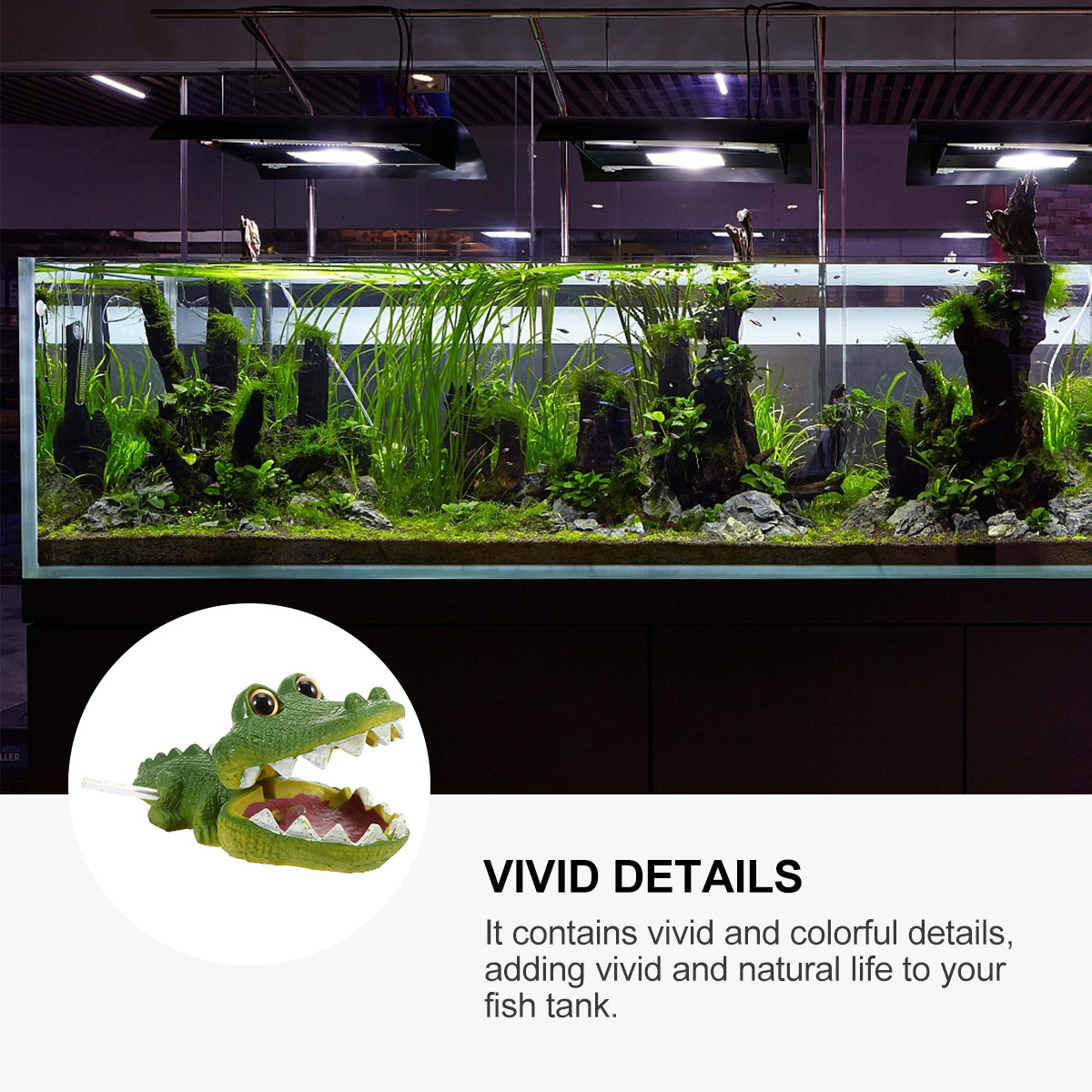 Creatieve hars alligator bubbe - Aquarium Fish Alligator recensie en prijs