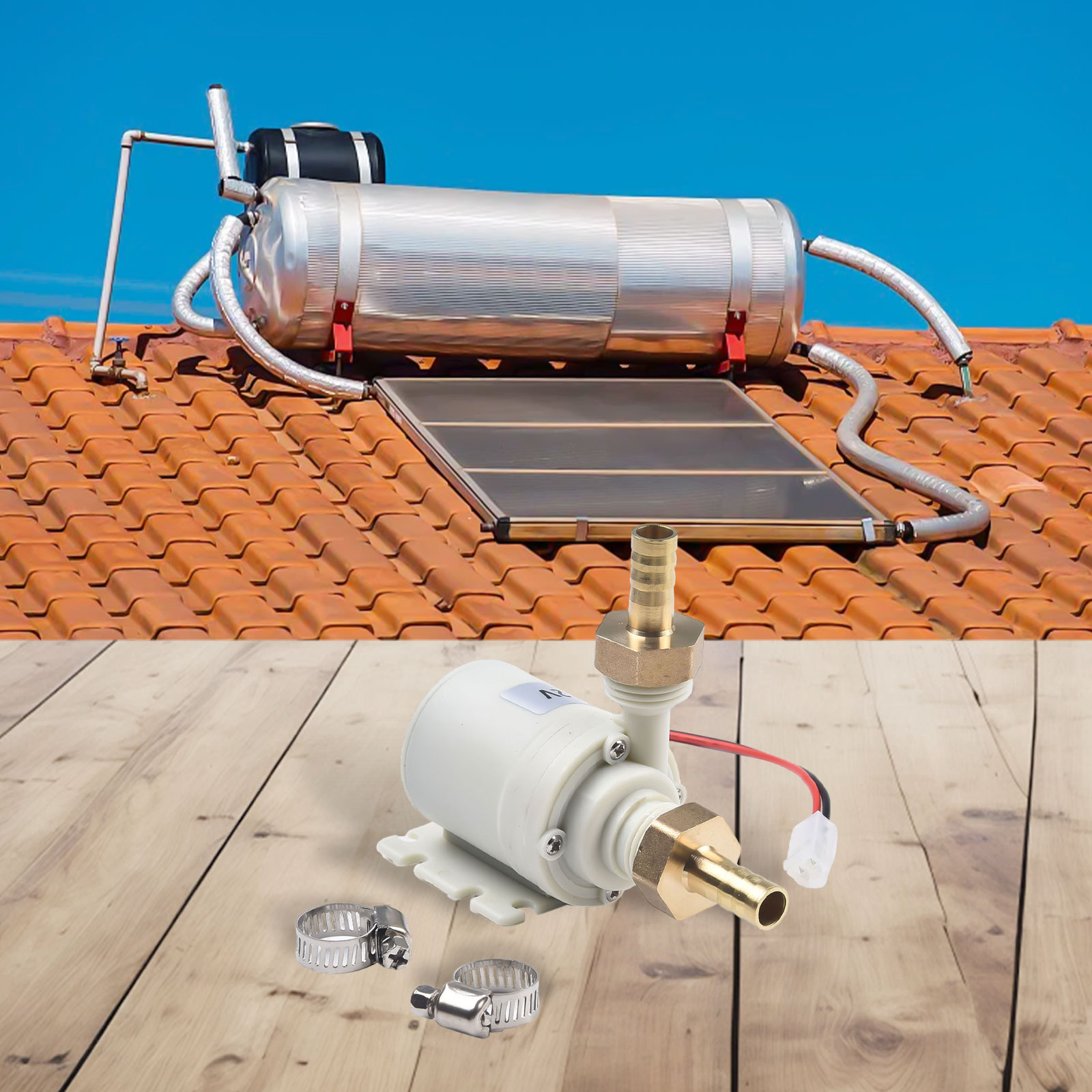 12V DC zonneboiler circulatiep - Powerhead Circulation Pump recensie en prijs